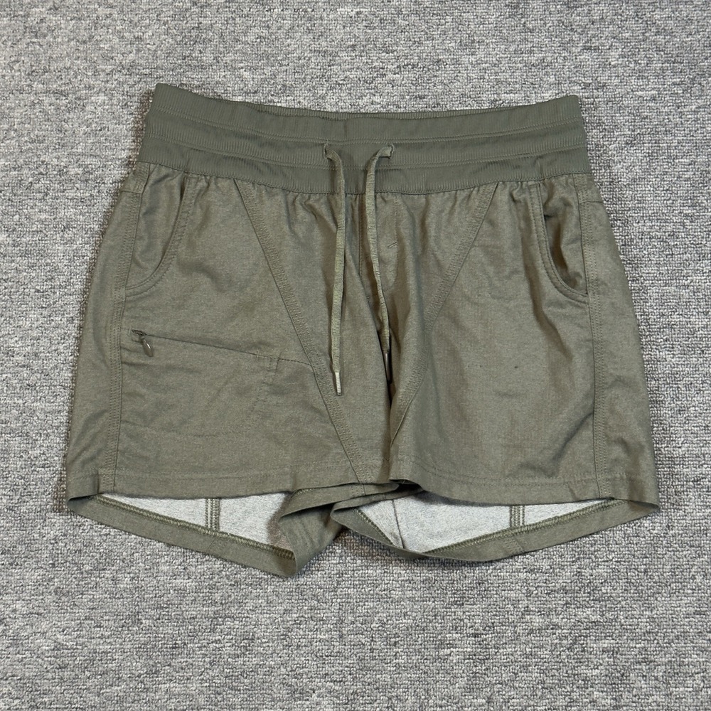 The North Face Women's Hiking Shorts Outdoor Athletic Camping Olive Green Size S